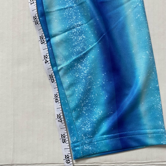 Faux Real - Red White Blue Ombre Gradient Tie Dye America Leggings - size XL - Picture 9 of 9